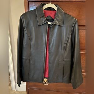 Butter-soft woman’s leather jacket by Relativity. New, Never worn. Size medium.
